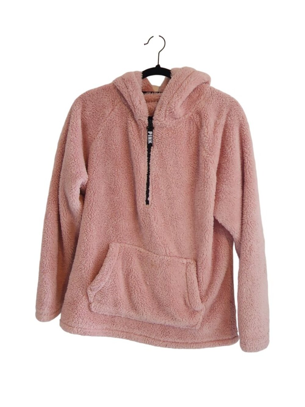 Pink Victoria Secret Fleece Pink Hooded Womens size XS